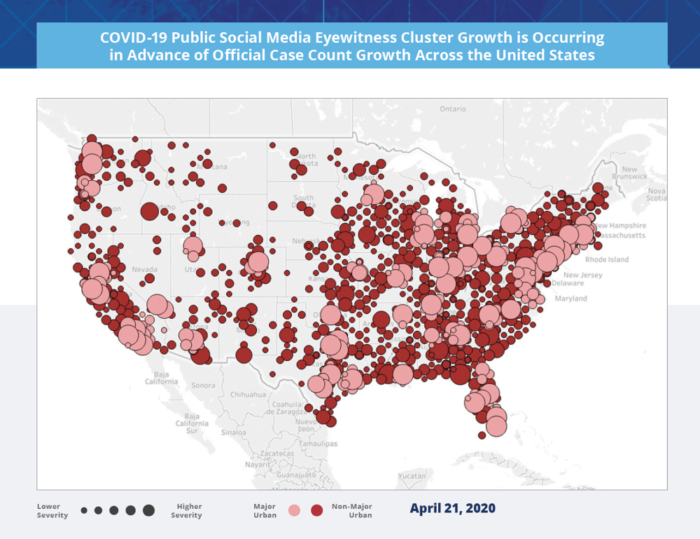 Dataminr Counties Study U.S. Map