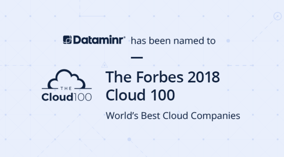 Dataminr is Named to Forbes 2018 Cloud 100